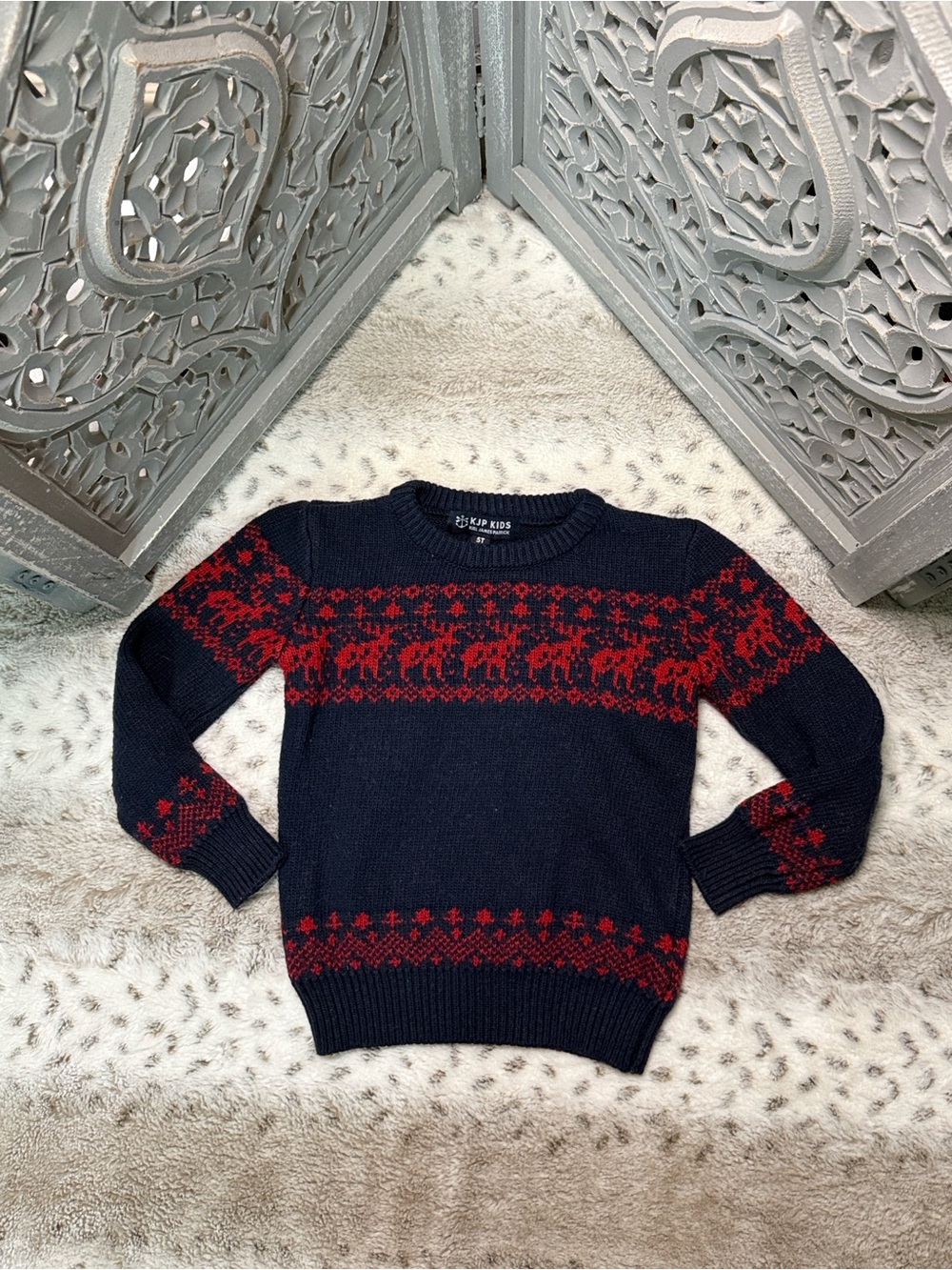 Kiel James Patrick ugly Christmas sweater boys 5T coastal classic holiday party